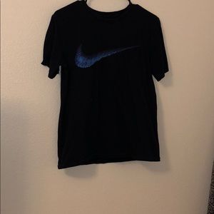 plain black nike tee